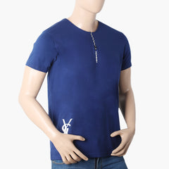 Men's Half Sleeves T-Shirt - Navy Blue, Men's T-Shirts & Polos, Chase Value, Chase Value