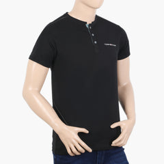 Men's Half Sleeves T-Shirt - Black, Men's T-Shirts & Polos, Chase Value, Chase Value