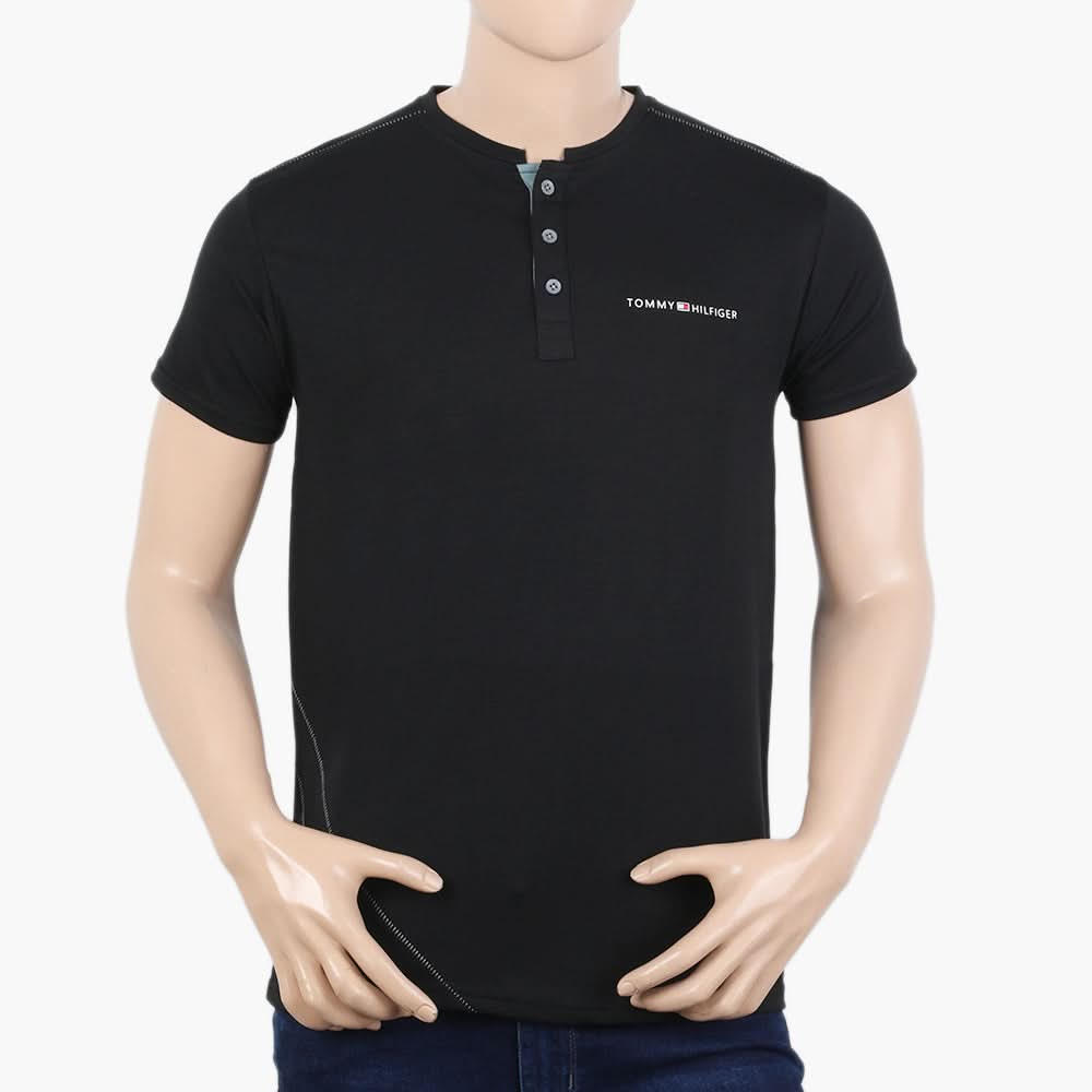 Men's Half Sleeves T-Shirt - Black, Men's T-Shirts & Polos, Chase Value, Chase Value