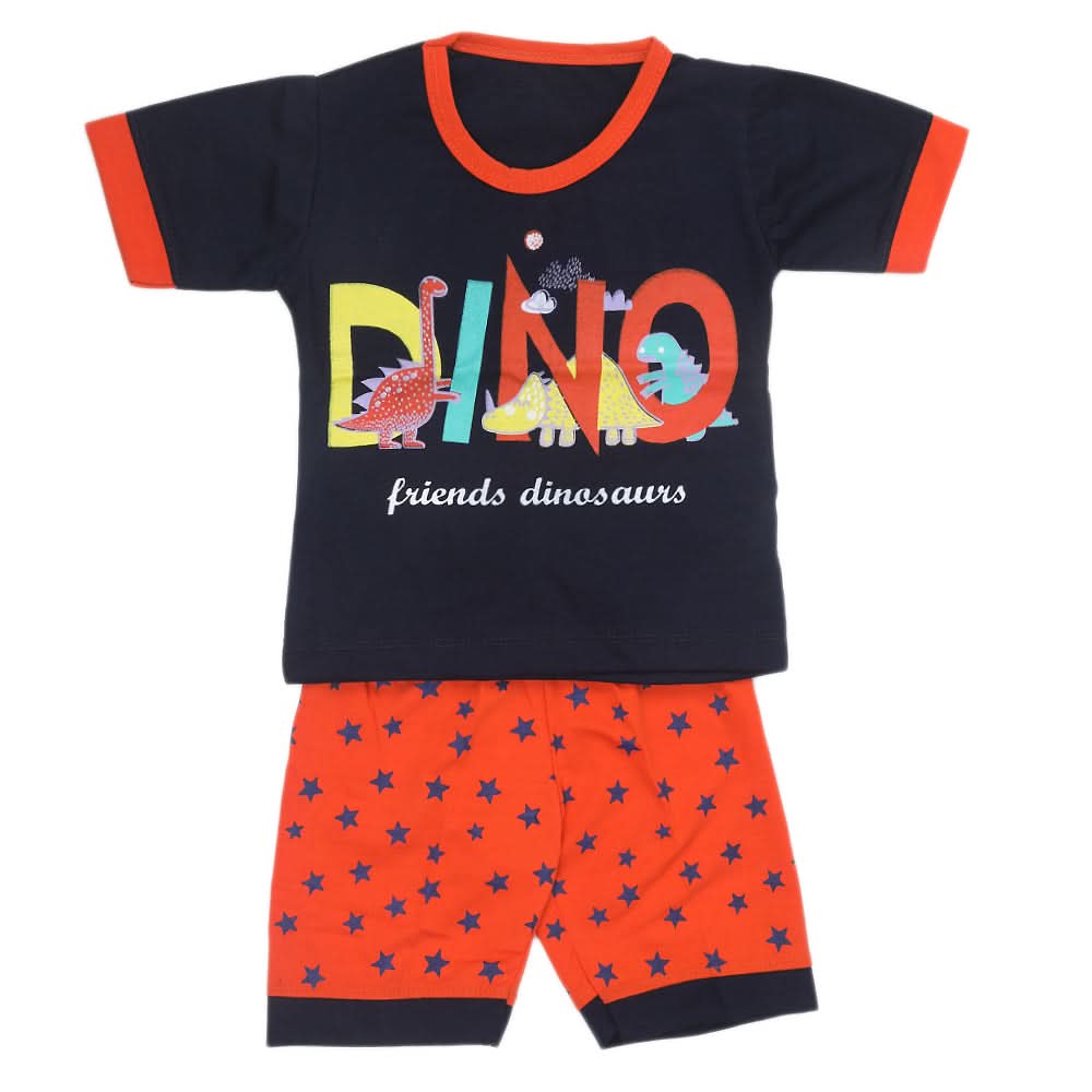 Boys Half Sleeves Suit - Navy Blue, Kids, Boys Sets And Suits, Chase Value, Chase Value