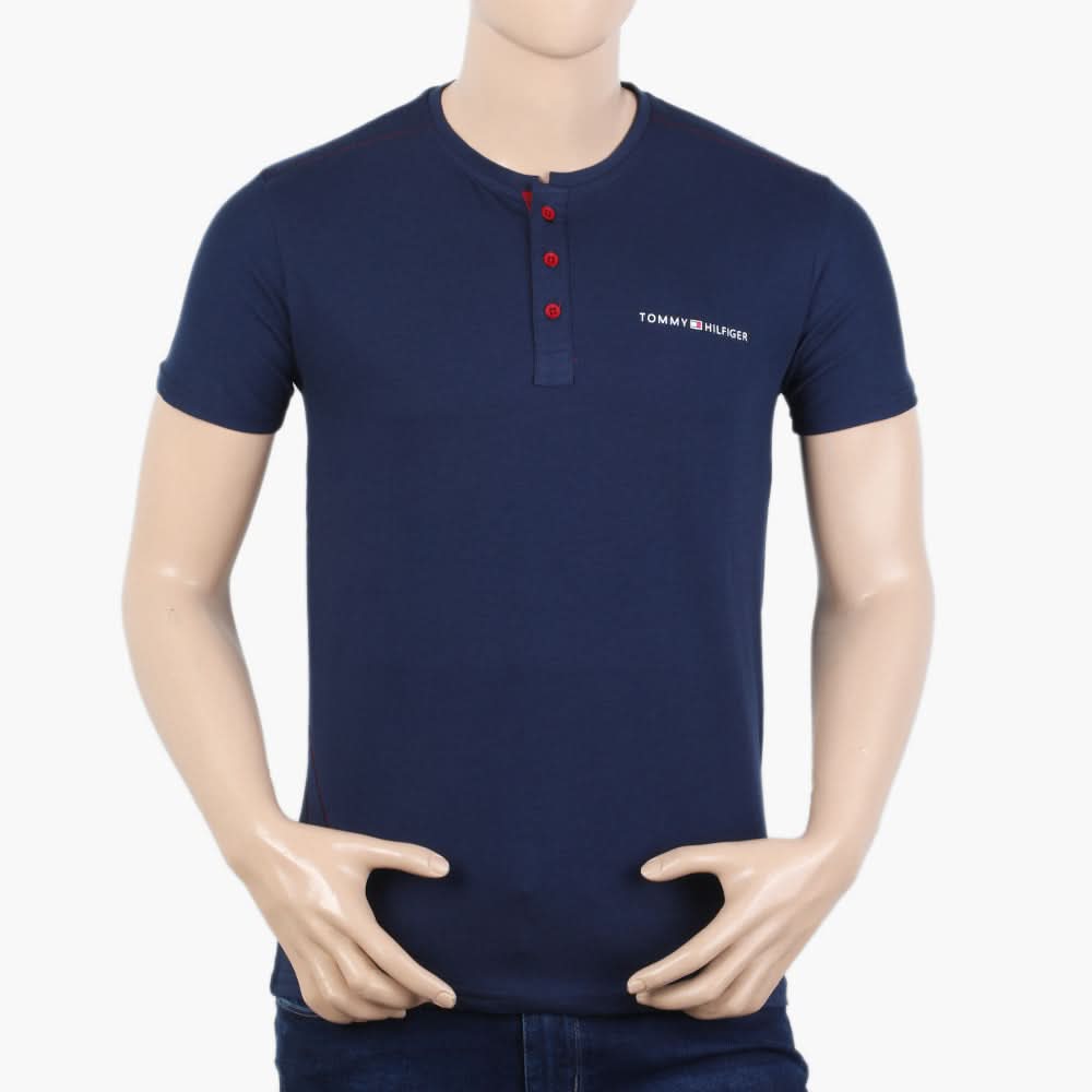 Men's Half Sleeves T-Shirt - Navy Blue, Men's T-Shirts & Polos, Chase Value, Chase Value