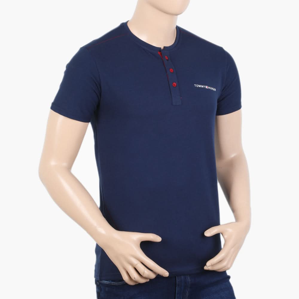Men's Half Sleeves T-Shirt - Navy Blue, Men's T-Shirts & Polos, Chase Value, Chase Value