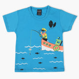 Boys Half Sleeves T-Shirt - Blue, Boys T-Shirts, Chase Value, Chase Value