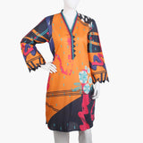 Women's Digital Printed Kurti - Mustard, Women Ready Kurtis, Chase Value, Chase Value