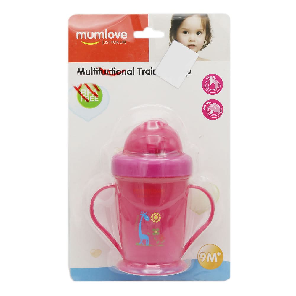 Mum Love Straw Cup C1322 - Pink, Kids, Feeding Supplies, Chase Value, Chase Value