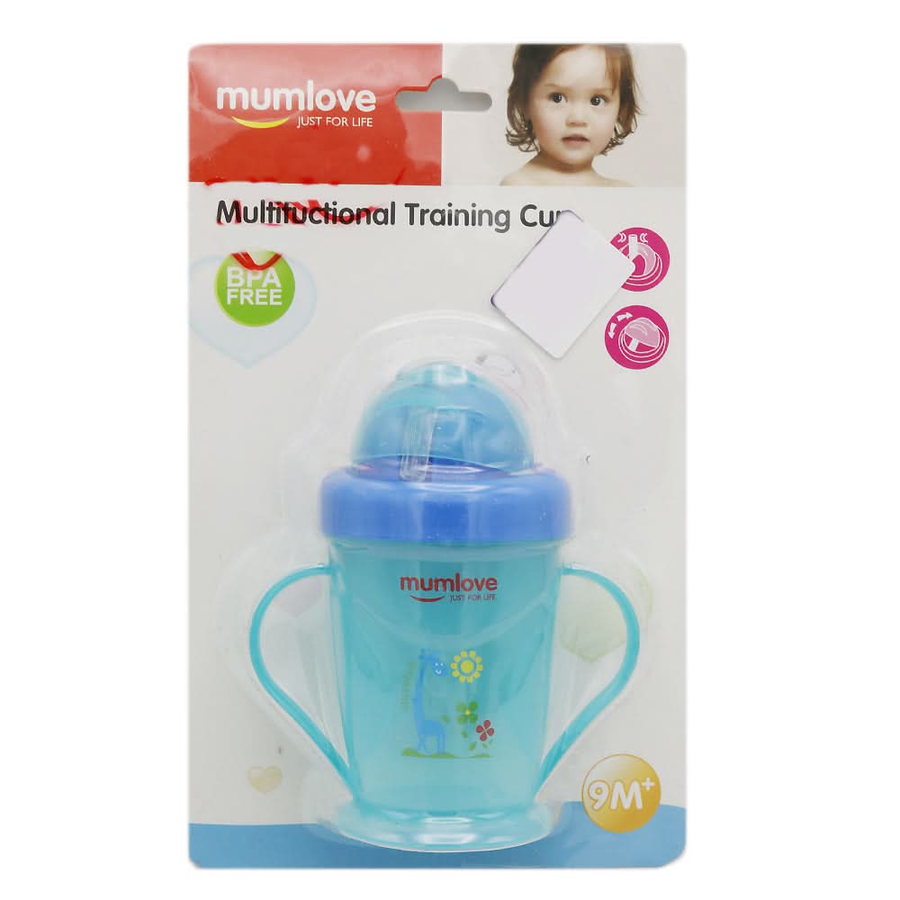 Mum Love Straw Cup C1322 - Blue, Kids, Feeding Supplies, Chase Value, Chase Value