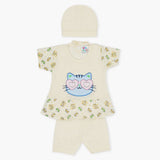Newborn Girls Half Sleeves Suit - Fawn, Newborn Girls Sets & Suits, Chase Value, Chase Value