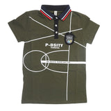 Boys Half Sleeves Polo T-Shirt - Olive Green, Kids, Boys T-Shirts, Chase Value, Chase Value