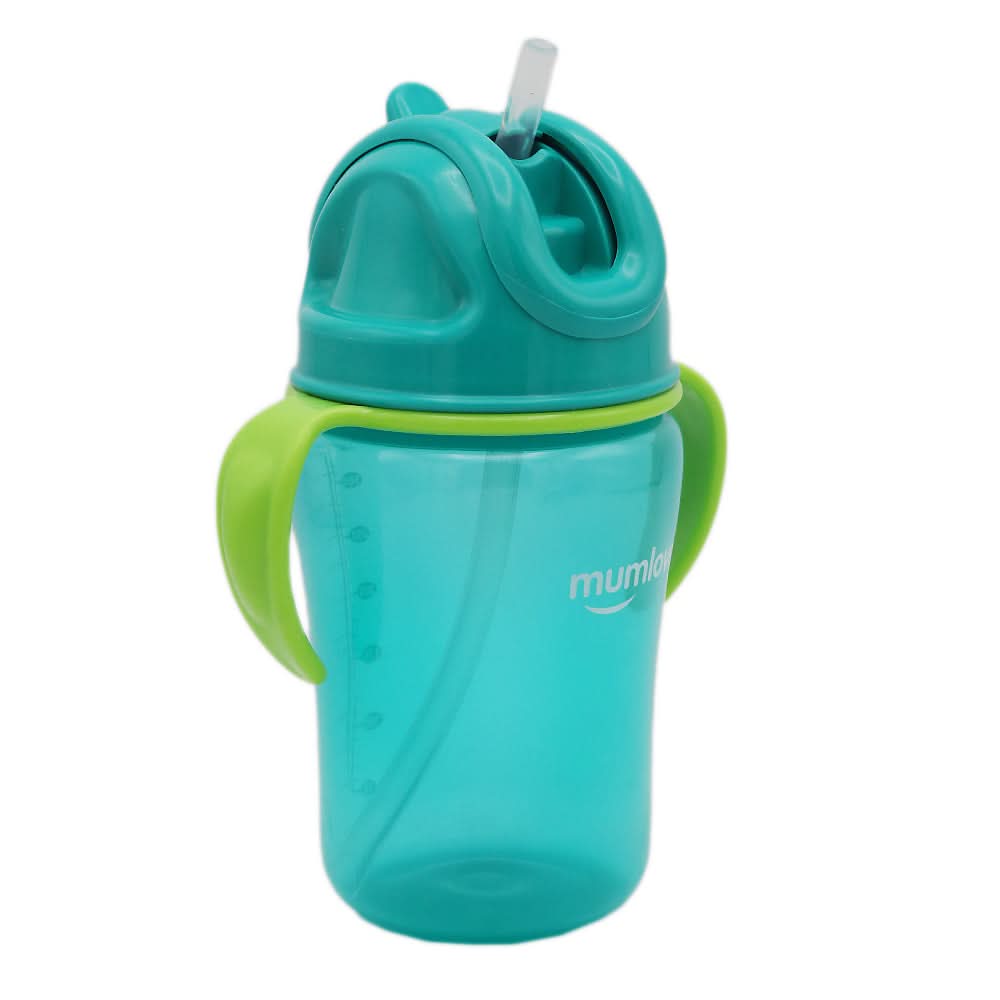 Mum Love Straw Cup 350ml C6218 - Green, Kids, Feeding Supplies, Chase Value, Chase Value