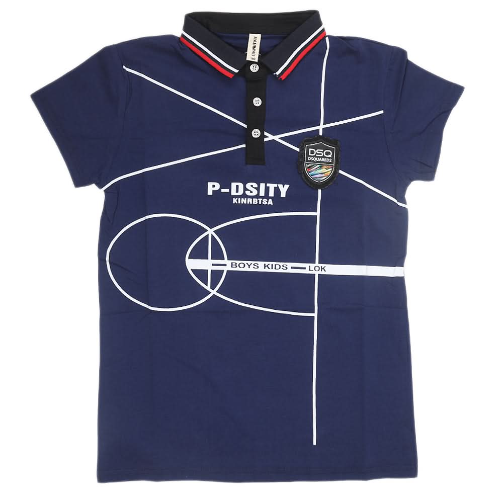 Boys Half Sleeves Polo T-Shirt - Royal Blue, Kids, Boys T-Shirts, Chase Value, Chase Value
