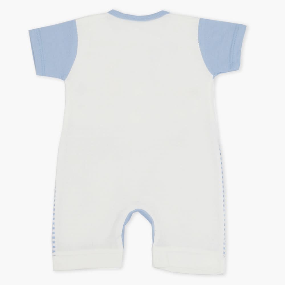 Newborn Boys Half Sleeves Romper - Light Purple, Newborn Boys Rompers, Chase Value, Chase Value