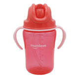 Mum Love Straw Cup 350ml C6218 - Pink, Kids, Feeding Supplies, Chase Value, Chase Value