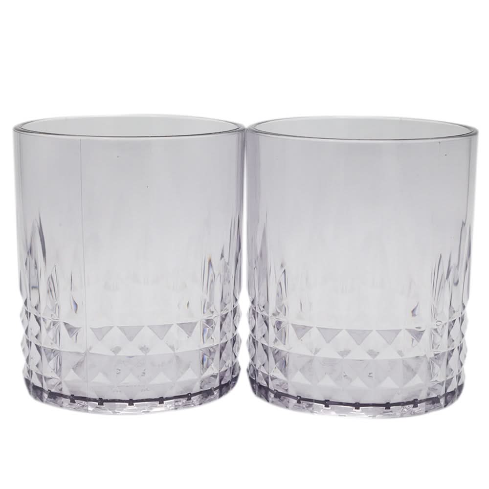 Sprinkle Glass 2 Pcs Set - Brown, Glassware & Drinkware, Chase Value, Chase Value