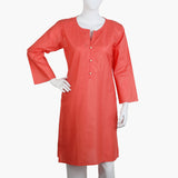 Women's Basic Kurti - Light Red, Women Ready Kurtis, Chase Value, Chase Value