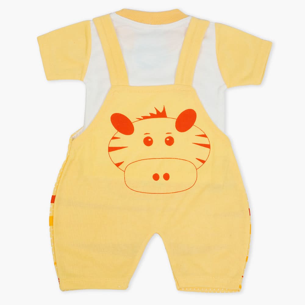 Newborn Boys Half Sleeves Romper - Yellow, Newborn Boys Rompers, Chase Value, Chase Value