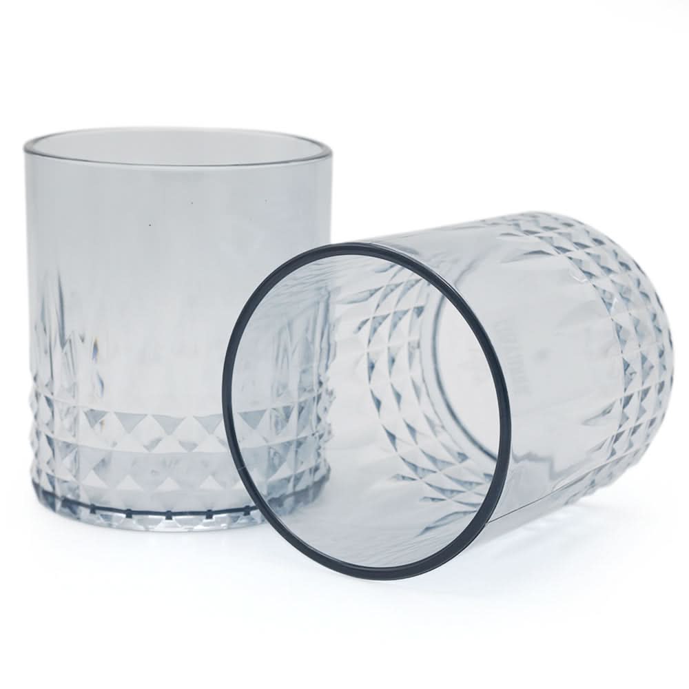 Sprinkle Glass 2 Pcs Set - Light Grey, Glassware & Drinkware, Chase Value, Chase Value