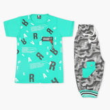 Boys Half Sleeves Suit - Green, Boys Sets & Suits, Chase Value, Chase Value