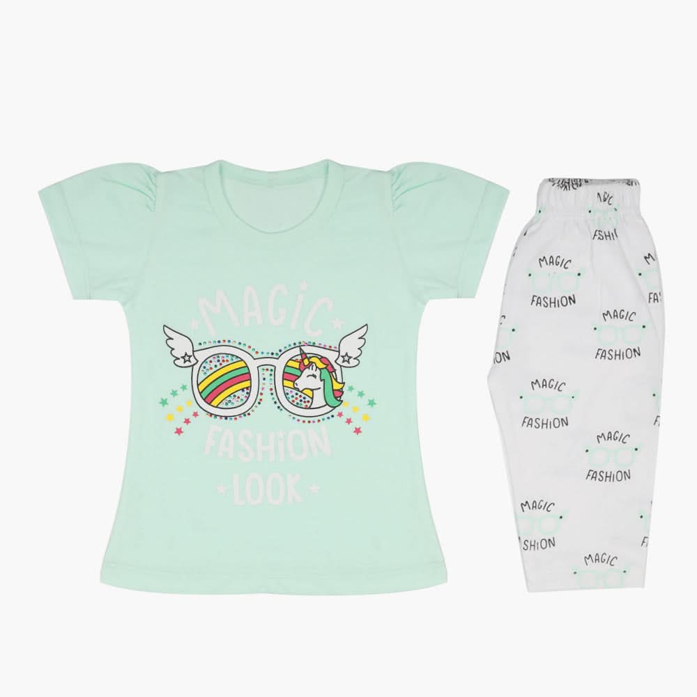 Girls Tights Suit - Light Green, Girls Suits, Chase Value, Chase Value