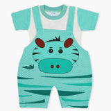 Newborn Boys Half Sleeves Romper - Sea Green, Newborn Boys Rompers, Chase Value, Chase Value