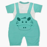 Newborn Boys Half Sleeves Romper - Sea Green, Newborn Boys Rompers, Chase Value, Chase Value