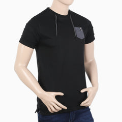 Men's Half Sleeves T-Shirt - Black, Men's T-Shirts & Polos, Chase Value, Chase Value