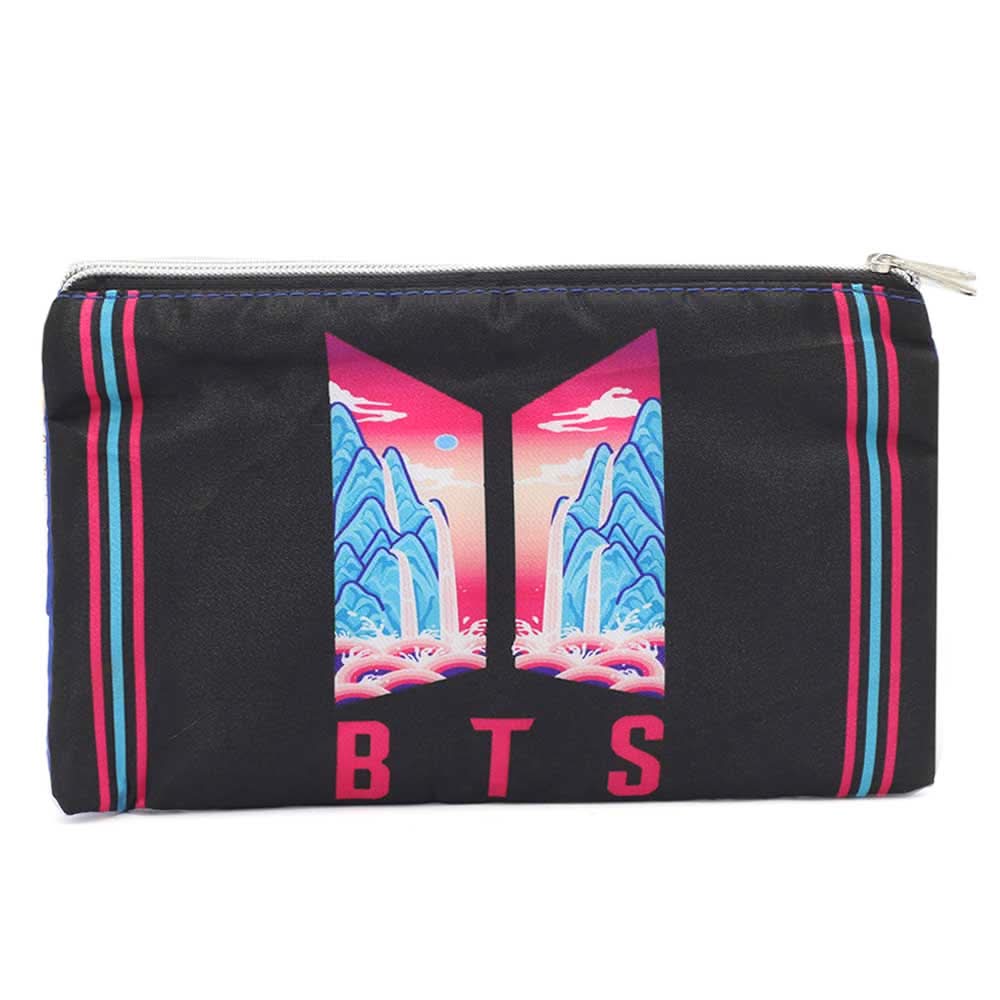 Pencil Pouch Two Zipper - Blue, Pencil Boxes & Stationery Sets, Chase Value, Chase Value