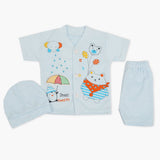 Newborn Boys Half Sleeves Suit - Blue, Newborn Boys Sets & Suits, Chase Value, Chase Value