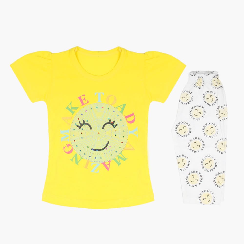 Girls Tights Suit - Yellow, Girls Suits, Chase Value, Chase Value