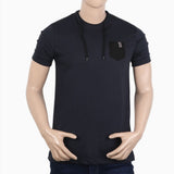 Men's Half Sleeves T-Shirt - Dark Blue, Men's T-Shirts & Polos, Chase Value, Chase Value