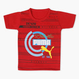 Boys Half Sleeves T-Shirt - Red, Boys T-Shirts, Chase Value, Chase Value