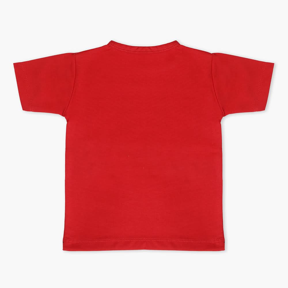 Boys Half Sleeves T-Shirt - Red, Boys T-Shirts, Chase Value, Chase Value