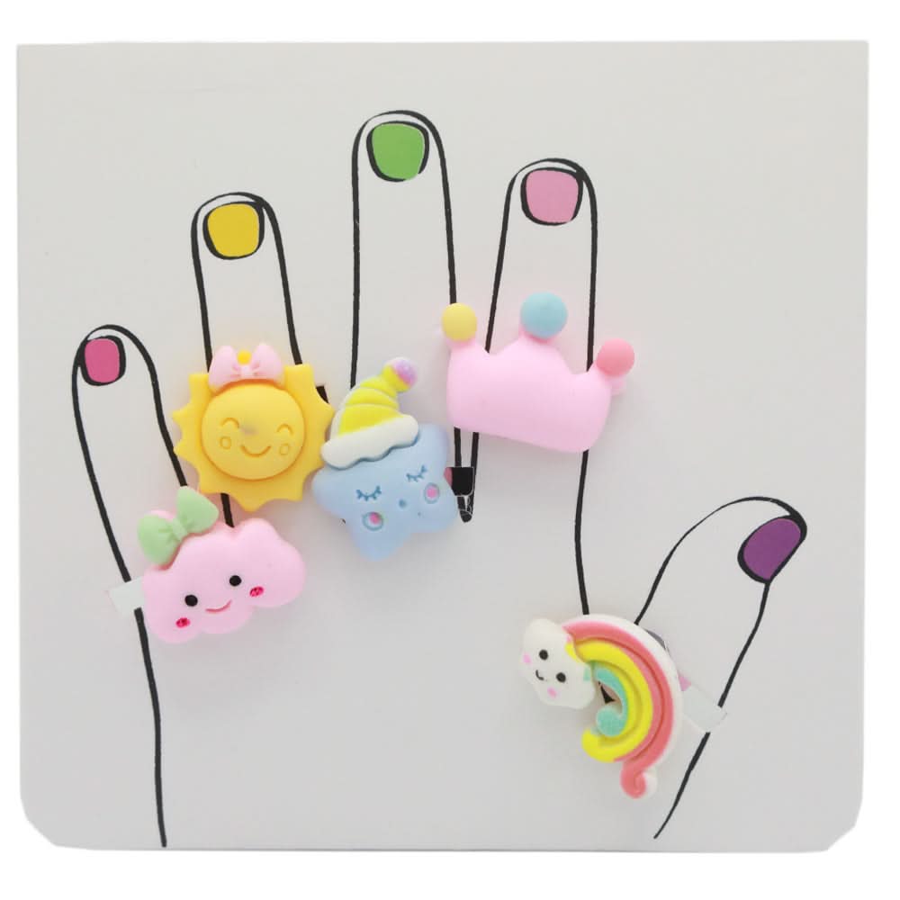 Children Ring Card - E, Girls Finger Rings, Chase Value, Chase Value