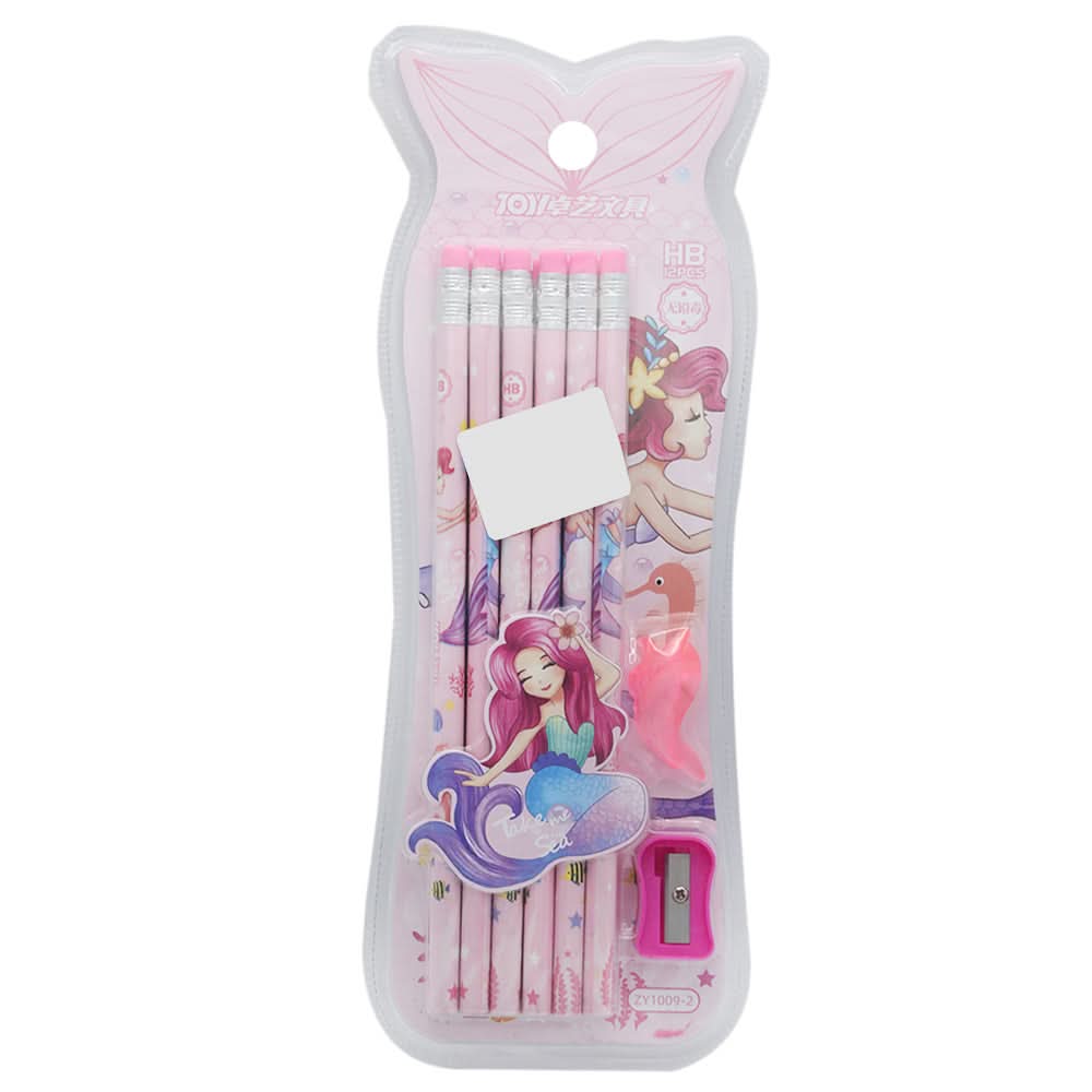 Pencil Set - Pink, Pencil Boxes & Stationery Sets, Chase Value, Chase Value