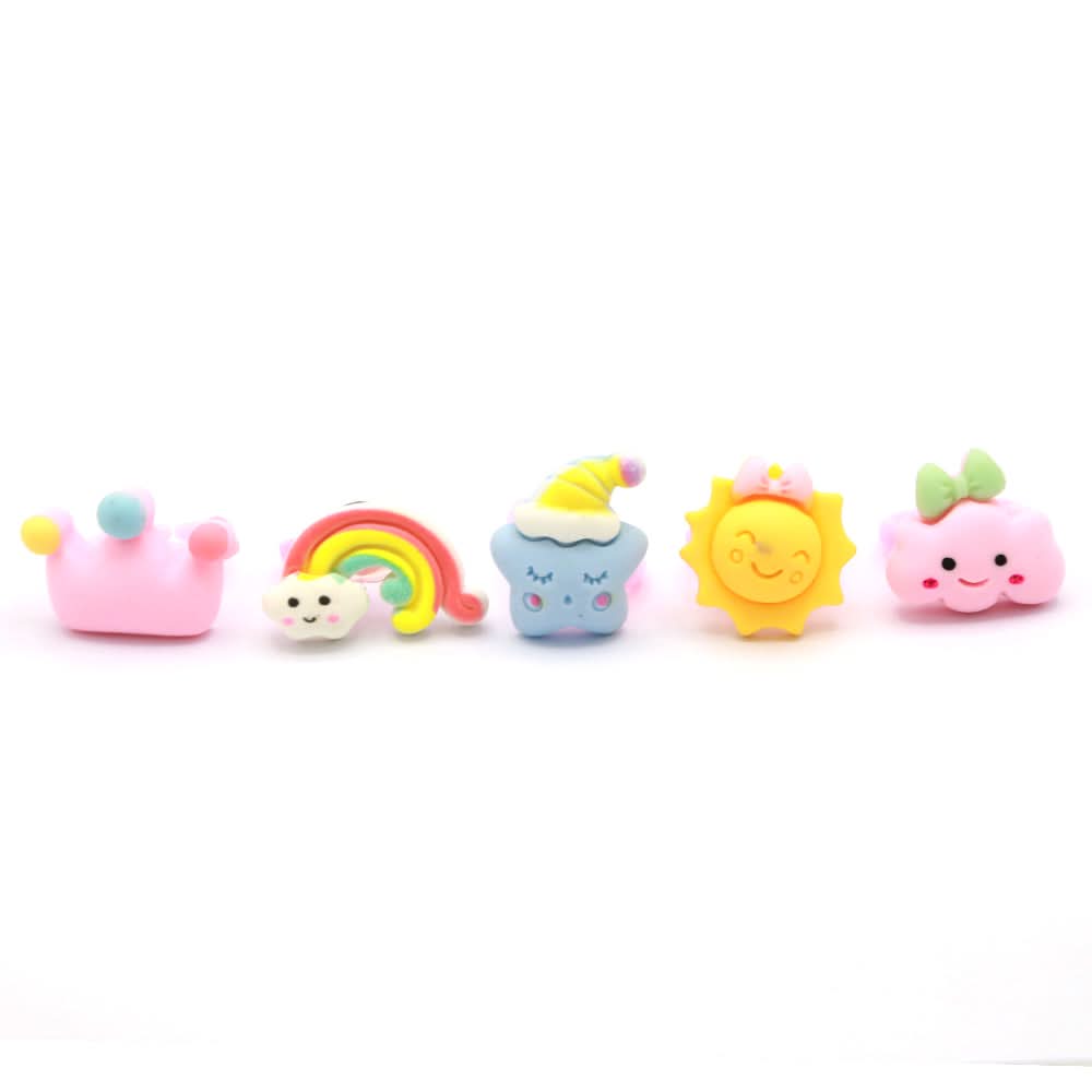 Children Ring Card - E, Girls Finger Rings, Chase Value, Chase Value