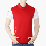 Men's Half Sleeves Polo T-Shirt - Red, Men's T-Shirts & Polos, Chase Value, Chase Value