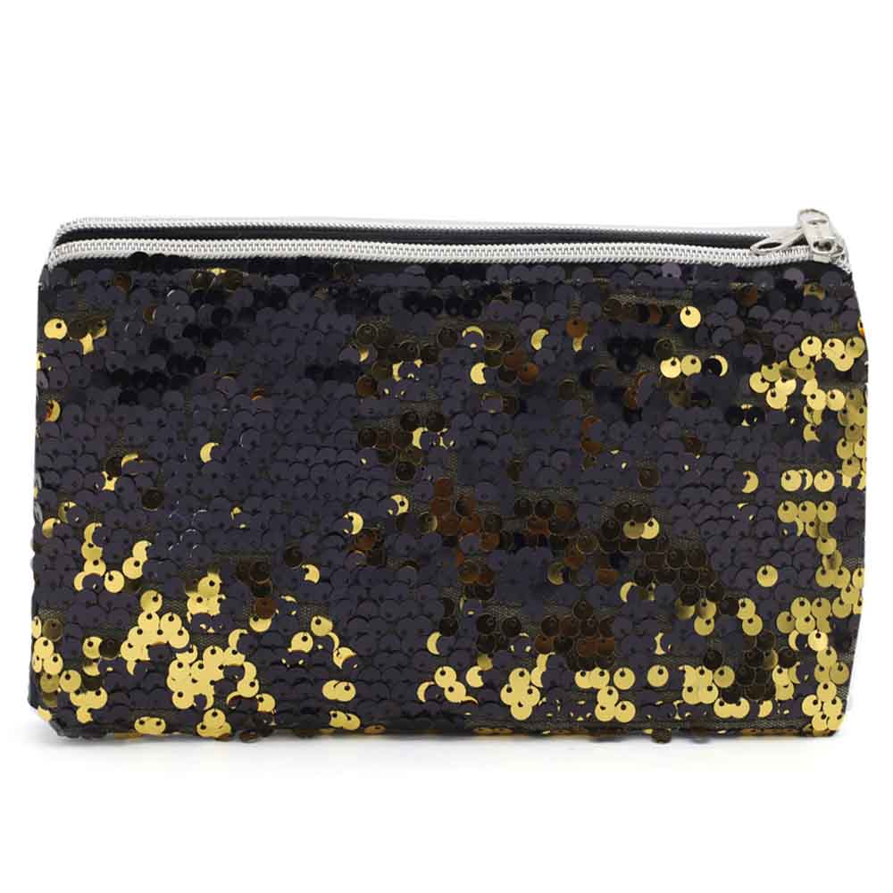 Pencil Pouch Two Zipper - Black, Pencil Boxes & Stationery Sets, Chase Value, Chase Value