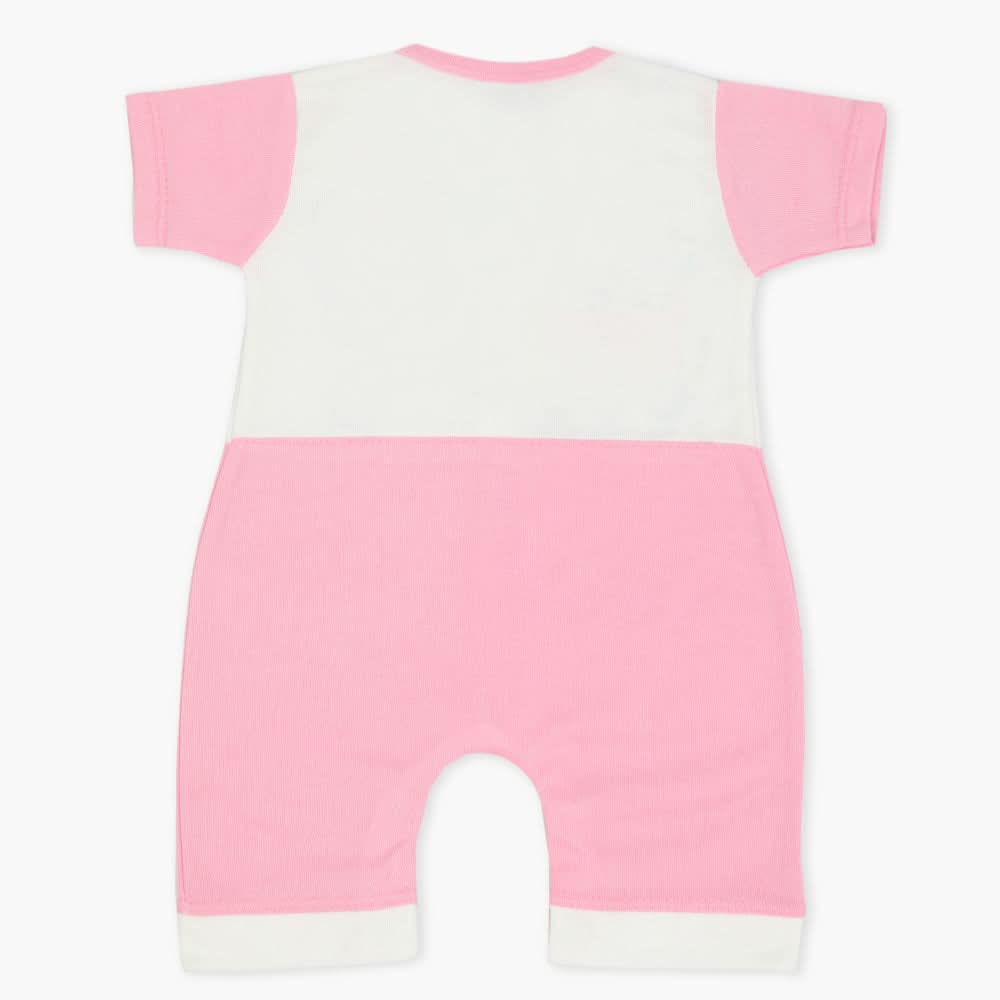 Newborn Boys Half Sleeves Romper - Pink, Newborn Boys Rompers, Chase Value, Chase Value