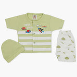 Newborn Boys Half Sleeves Suit - Light Green, Newborn Boys Sets & Suits, Chase Value, Chase Value