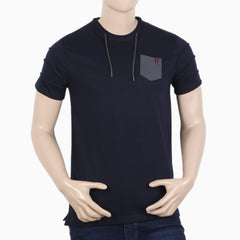 Men's Half Sleeves T-Shirt - Navy Blue, Men's T-Shirts & Polos, Chase Value, Chase Value