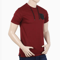 Men's Half Sleeves T-Shirt - Red, Men's T-Shirts & Polos, Chase Value, Chase Value