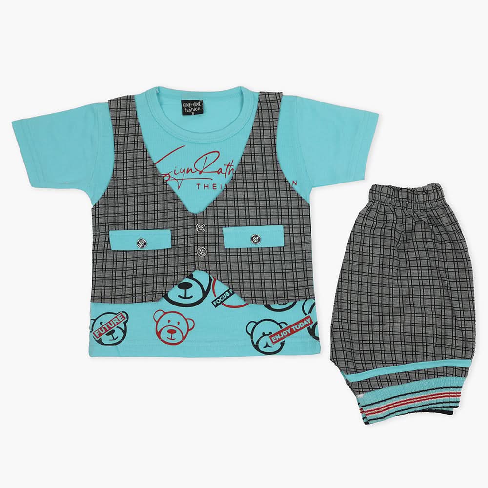 Boys Short Suit - Blue, Boys Sets & Suits, Chase Value, Chase Value