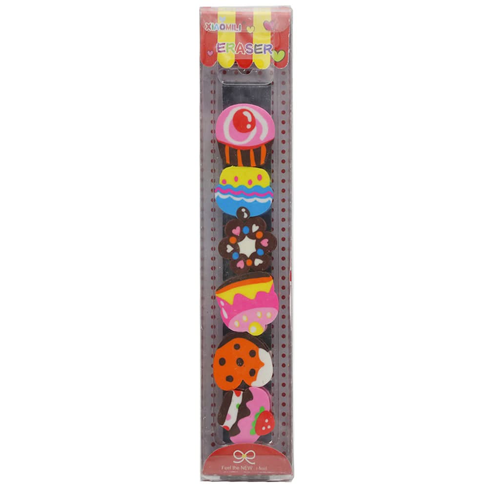Eraser - Pack of 6, Pencil Boxes & Stationery Sets, Chase Value, Chase Value