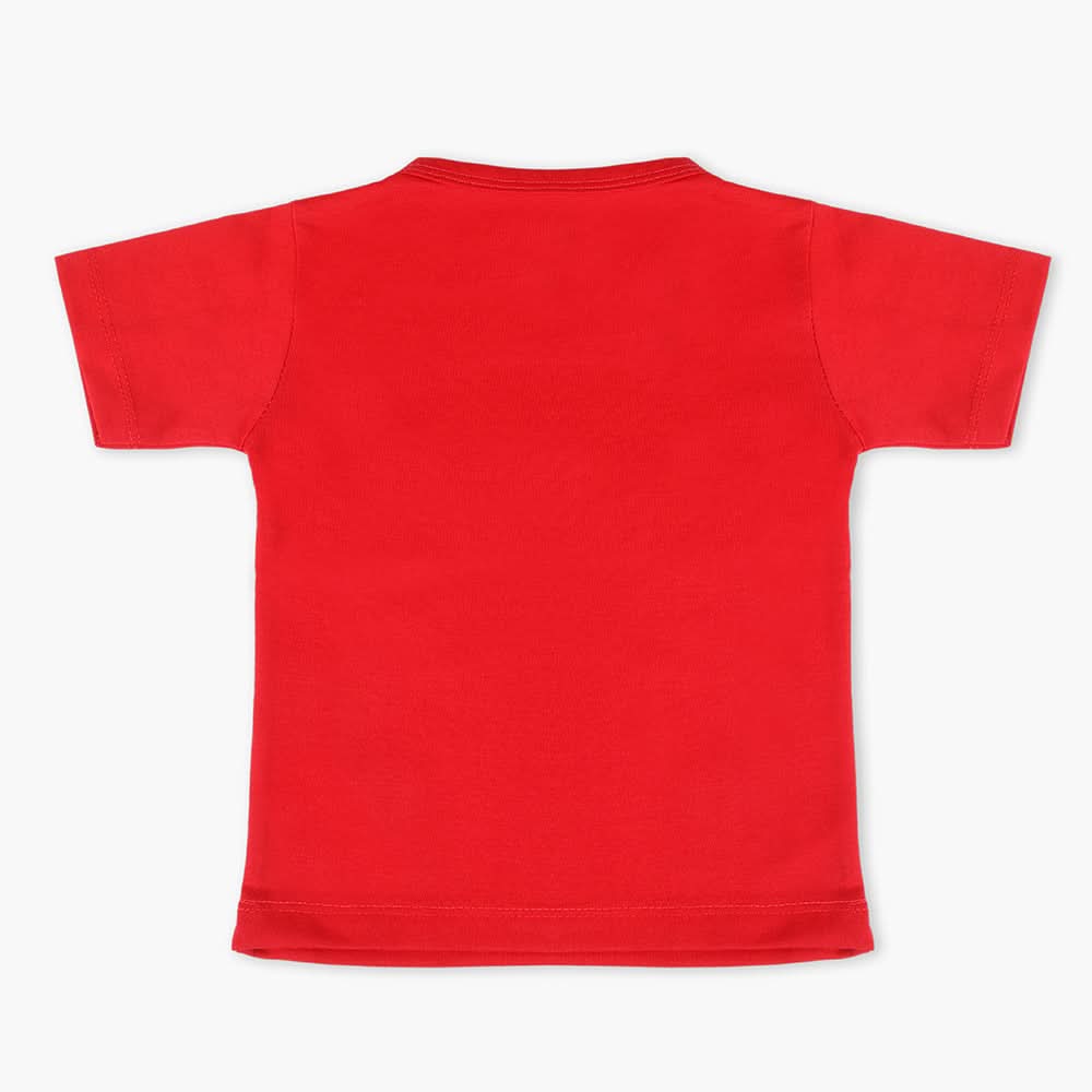 Boys Half Sleeves T-Shirt - Red, Boys T-Shirts, Chase Value, Chase Value
