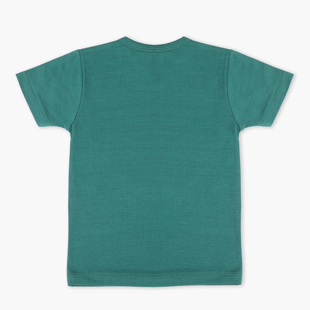 Boys Half Sleeves T-Shirt - Dark Green, Boys T-Shirts, Chase Value, Chase Value