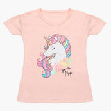 Girls Half Sleeves T-Shirt - Baby Pink, Girls T-Shirts, Chase Value, Chase Value