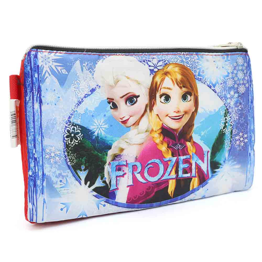 Pencil Pouch Three Zipper - Red, Pencil Boxes & Stationery Sets, Chase Value, Chase Value