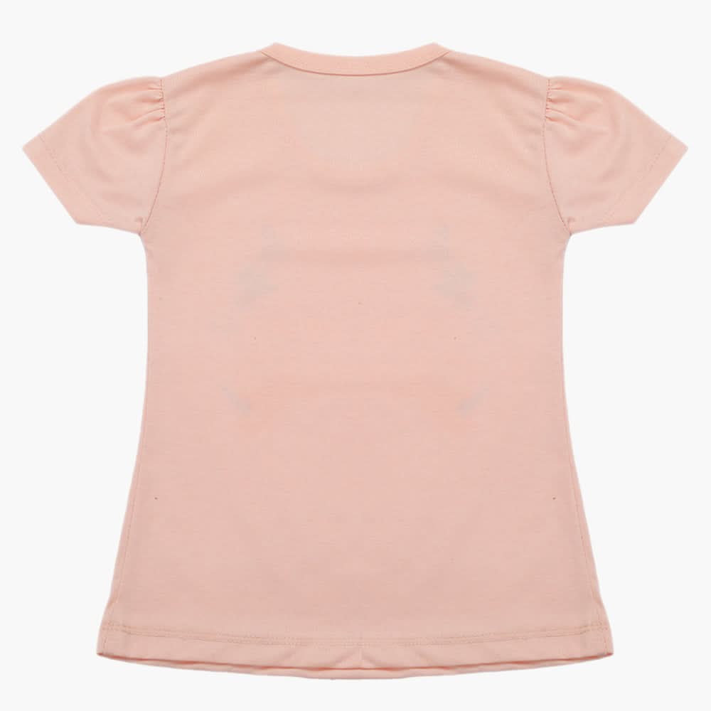 Girls Half Sleeves T-Shirt - T-Pink, Girls T-Shirts, Chase Value, Chase Value