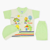 Newborn Boys Half Sleeves Suit - Green, Newborn Boys Sets & Suits, Chase Value, Chase Value