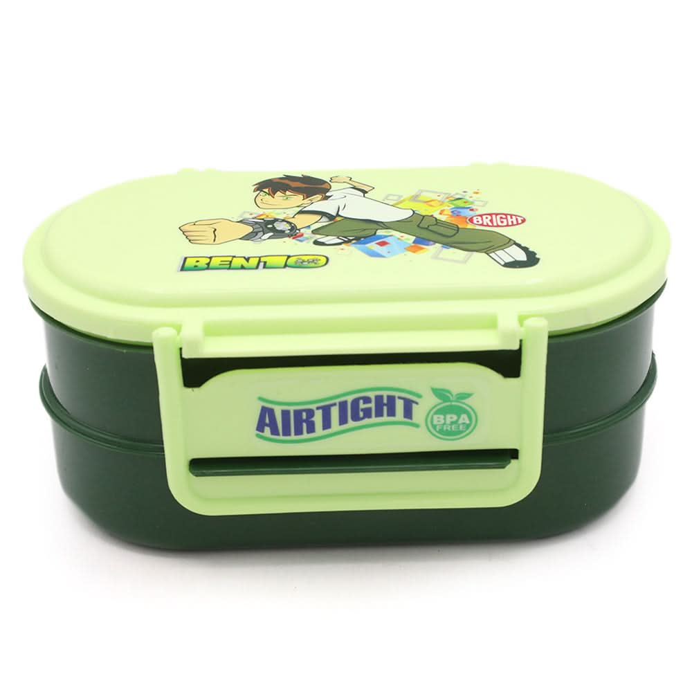 Kids Lunch Box Double - Green, Kids, Tiffin Boxes And Bottles, Chase Value, Chase Value