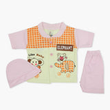Newborn Boys Half Sleeves Suit - Peach, Newborn Boys Sets & Suits, Chase Value, Chase Value